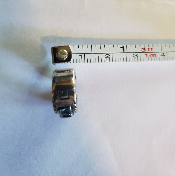 Effy Bridge Gemstones Multistone SS 1 7/8 Multi Huggies Earrings - Picture 5 of 7